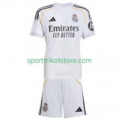 Real Madrid Kinderset Heim trikot 2025-2026 Kurzarm