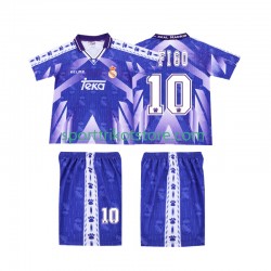 Retro Real Madrid Kinderset Auswärts trikot Kurzarm FIGO 10 1996-1997