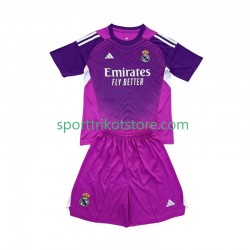 Real Madrid Kinderset Auswärts trikot 2025-2026 Kurzarm Torwart