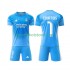 Real Madrid Kinderset Heim trikot 2025-2026 Kurzarm Torwart Thibaut Courtois 1