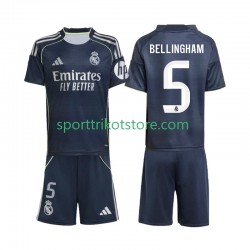 Real Madrid Kinderset Auswärts trikot 2025-2026 Kurzarm Jude Bellingham 5