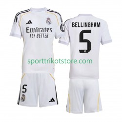 Real Madrid Kinderset Heim trikot 2025-2026 Kurzarm Jude Bellingham 5