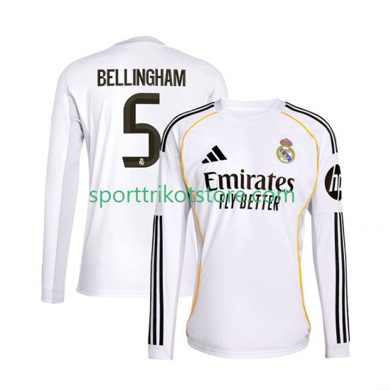 Real Madrid Herren Heim trikot 2025-2026 Langarm Jude Bellingham 5 Real Madrid Herren Heim trikot 2025-2026 Langarm Jude Bellingham 5