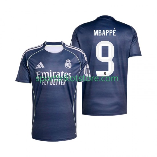 Real Madrid Herren Auswärts trikot 2025-2026 Kurzarm Kylian Mbappe 9 Real Madrid Herren Auswärts trikot 2025-2026 Kurzarm Kylian Mbappe 9