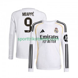 Real Madrid Herren Heim trikot 2025-2026 Langarm Kylian Mbappe 9