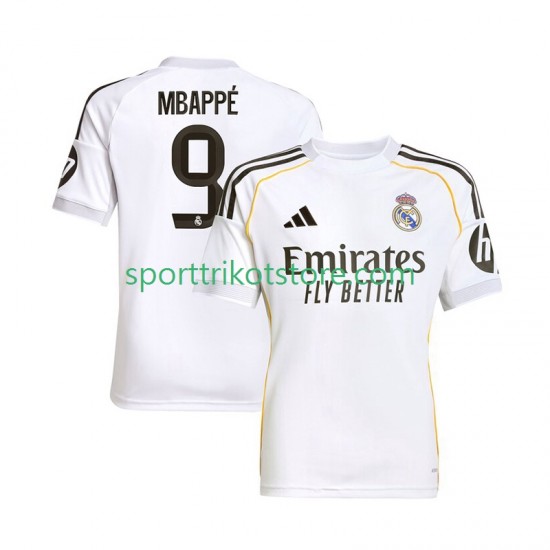 Real Madrid Herren Heim trikot 2025-2026 Kurzarm Kylian Mbappe 9 Real Madrid Herren Heim trikot 2025-2026 Kurzarm Kylian Mbappe 9