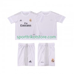 Retro Real Madrid Kinderset Heim trikot Kurzarm 2015 2016