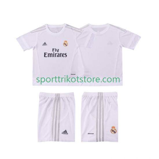 Retro Real Madrid Kinderset Heim trikot Kurzarm 2015 2016 Retro Real Madrid Kinderset Heim trikot Kurzarm 2015 2016