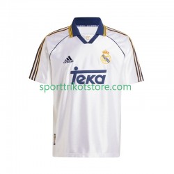 Retro Real Madrid Herren Heim trikot 1999 Kurzarm -2000