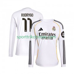 Real Madrid Herren Heim trikot 2025-2026 Langarm Rodrygo 11
