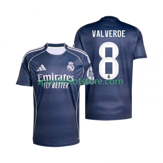 Real Madrid Herren Auswärts trikot 2025-2026 Kurzarm Valverde 8 Real Madrid Herren Auswärts trikot 2025-2026 Kurzarm Valverde 8