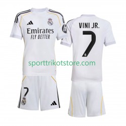 Real Madrid Kinderset Heim trikot 2025-2026 Kurzarm Vinicius Junior 7
