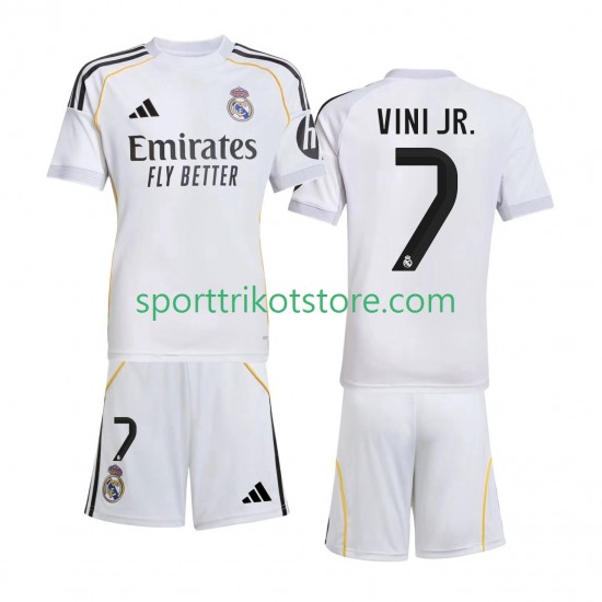 Real Madrid Kinderset Heim trikot 2025-2026 Kurzarm Vinicius Junior 7 Real Madrid Kinderset Heim trikot 2025-2026 Kurzarm Vinicius Junior 7