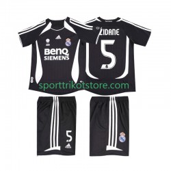Retro Real Madrid Kinderset Auswärts trikot 2006 Kurzarm ZIDANE 5 2007