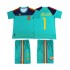 Retro Spanien Kinderset Heim trikot 2010 Kurzarm Casillas 1