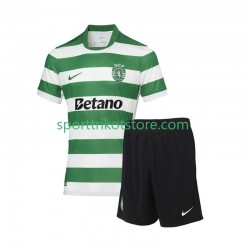 Sporting CP Kinderset Heim trikot 2025-2026 Kurzarm
