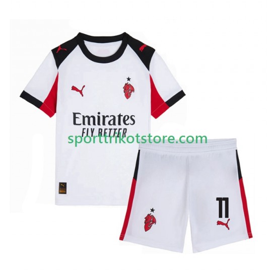 AC Mailand Kinderset Auswärts trikot 2025-2026 Kurzarm Christian Pulisic 11