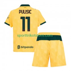 AC Mailand Kinderset Ausweich trikot 2025-2026 Kurzarm Christian Pulisic 11