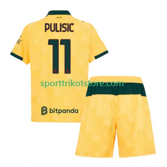 AC Mailand Kinderset Ausweich trikot 2025-2026 Kurzarm Christian Pulisic 11