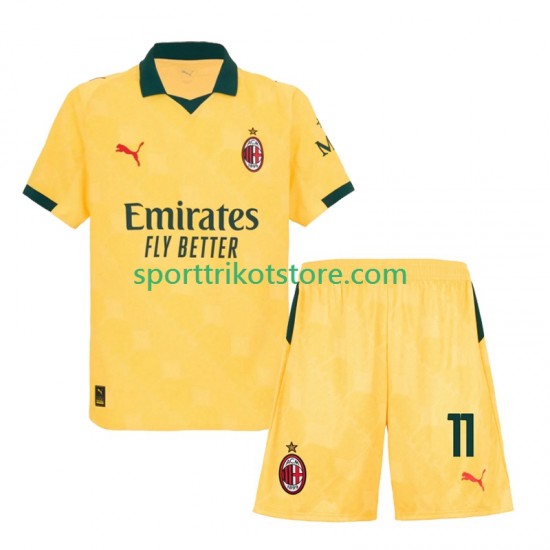 AC Mailand Kinderset Ausweich trikot 2025-2026 Kurzarm Christian Pulisic 11