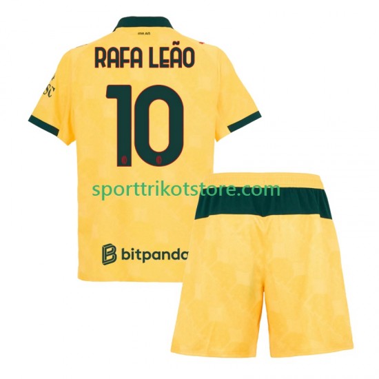 AC Mailand Kinderset Ausweich trikot 2025-2026 Kurzarm Rafael Leao 10