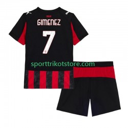 AC Mailand Kinderset Heim trikot 2025-2026 Kurzarm Santiago Gimenez 7