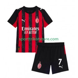 AC Mailand Kinderset Heim trikot 2025-2026 Kurzarm Santiago Gimenez 7