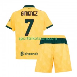 AC Mailand Kinderset Ausweich trikot 2025-2026 Kurzarm Santiago Gimenez 7