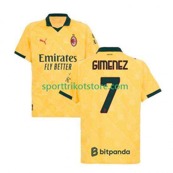 AC Mailand Herren Ausweich trikot 2025-2026 Kurzarm Santiago Gimenez 7