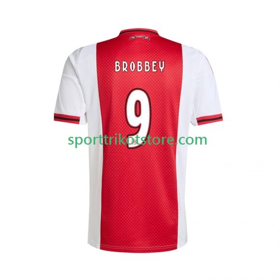 Ajax Amsterdam Herren Heim trikot 2025-2026 Kurzarm Brian Brobbey 9