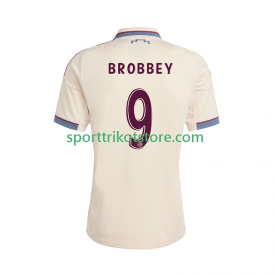 Ajax Amsterdam Herren Ausweich trikot 2025-2026 Kurzarm Brian Brobbey 9