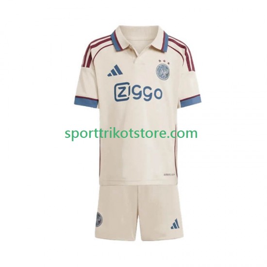 Ajax Amsterdam Kinderset Ausweich trikot 2025-2026 Kurzarm