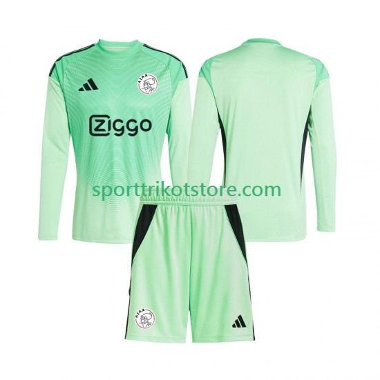 Ajax Amsterdam Kinderset Heim trikot 2025-2026 Langarm Torwart