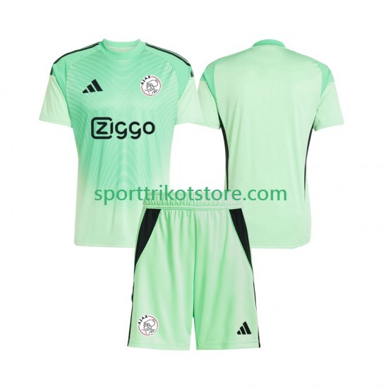Ajax Amsterdam Kinderset Heim trikot 2025-2026 Kurzarm Torwart