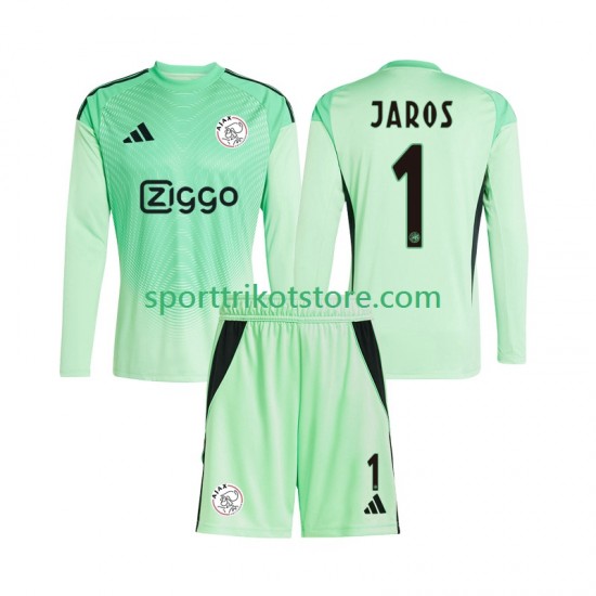 Ajax Amsterdam Kinderset Heim trikot 2025-2026 Langarm Torwart Vitezslav Jaros 1