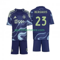 Ajax Amsterdam Kinderset Auswärts trikot 2025-2026 Kurzarm Steven Berghuis 23