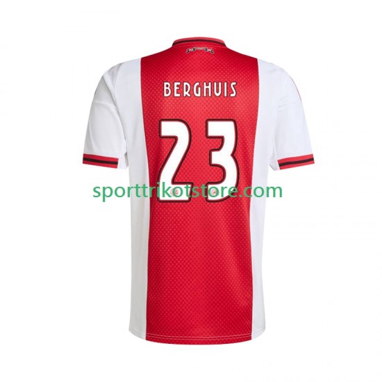 Ajax Amsterdam Herren Heim trikot 2025-2026 Kurzarm Steven Berghuis 23