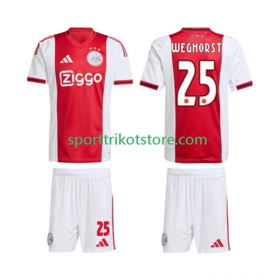 Ajax Amsterdam Kinderset Heim trikot 2025-2026 Kurzarm Wout Weghorst 25