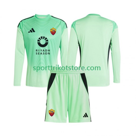 AS Rom Kinderset Auswärts Viertes trikot 2025-2026 Langarm Torwart