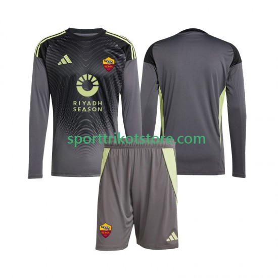 AS Rom Kinderset Heim trikot 2025-2026 Langarm Torwart