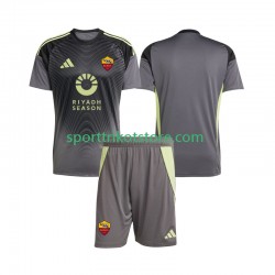 AS Rom Kinderset Heim trikot 2025-2026 Kurzarm Torwart