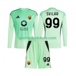 AS Rom Kinderset Auswärts Viertes trikot 2025-2026 Langarm Torwart Mile Svilar 99