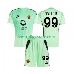 AS Rom Kinderset Auswärts Viertes trikot 2025-2026 Kurzarm Torwart Mile Svilar 99