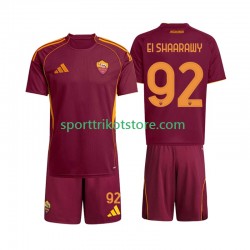 AS Rom Kinderset Heim trikot 2025-2026 Kurzarm Stephan El Shaarawy 92