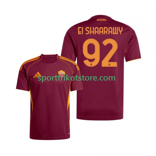 AS Rom Herren Heim trikot 2025-2026 Kurzarm Stephan El Shaarawy 92