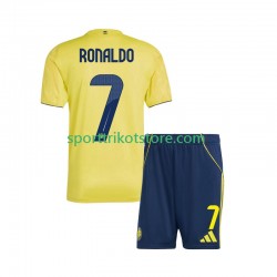 Kinderset Heim trikot 2025-2026 Kurzarm Al Nassr Cristiano Ronaldo 7