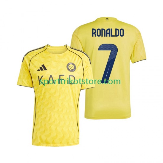 Herren Heim trikot 2025-2026 Kurzarm Al Nassr Cristiano Ronaldo 7