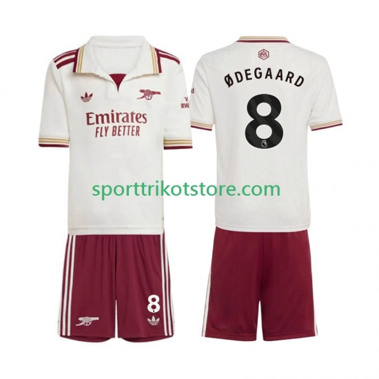 Arsenal Kinderset Ausweich trikot 2025-2026 Kurzarm Martin Odegaard 8