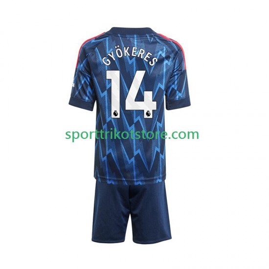 Arsenal Kinderset Auswärts trikot 2025-2026 Kurzarm Viktor Gyokeres 14