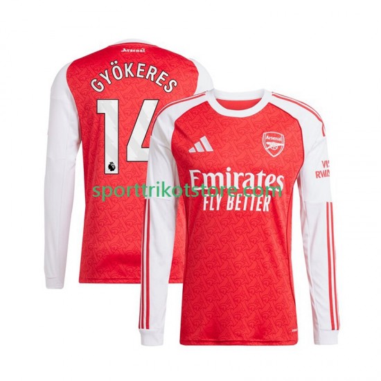 Arsenal Herren Heim trikot 2025-2026 Langarm Viktor Gyokeres 14